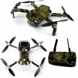 MightySkins Skin for DJI Mavic Mini Portable Drone Quadcopter - Green Camouflage | Protective Durable and Unique Vinyl Decal ...