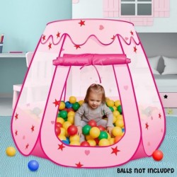 Princess Pop Up Tent Kids Playhouse Tent with a Carry Bag Foldable Princess Tent for Girls and Boys with Mesh Windows for Ven...