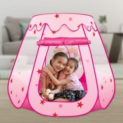 Princess Pop Up Tent Kids Playhouse Tent with a Carry Bag Foldable Princess Tent for Girls and Boys with Mesh Windows for Ven...