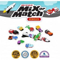 Mix or Match Vehicles Snap Toy Play Set Micro Vehicles $51.31 Kids' Play Trucks