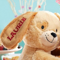 Personalized Lots of Love Hugging Puppies - Christmas - Couples Stuffed Animal $53.06 Stuffed Animals & Teddy Bears