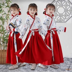 Chinese Traditional Hanfu Dress Suit for Boys and Girls Han Dynasty $51.57 Kids' Costumes