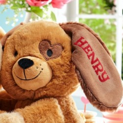 Personalized Lots of Love Hugging Puppies - Christmas - Couples Stuffed Animal $53.06 Stuffed Animals & Teddy Bears