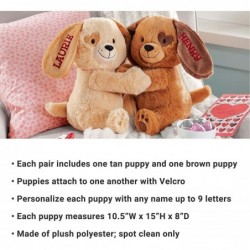 Personalized Lots of Love Hugging Puppies - Christmas - Couples Stuffed Animal $53.06 Stuffed Animals & Teddy Bears