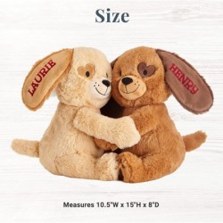 Personalized Lots of Love Hugging Puppies - Christmas - Couples Stuffed Animal $53.06 Stuffed Animals & Teddy Bears