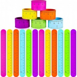 24 Pieces Ruler Slap Bracelets Bands Colorful Ruler Snap Bands Wristband for Kids Classroom School Prize Party Favors $30.40 ...