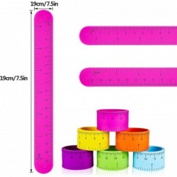 24 Pieces Ruler Slap Bracelets Bands Colorful Ruler Snap Bands Wristband for Kids Classroom School Prize Party Favors $30.40 ...