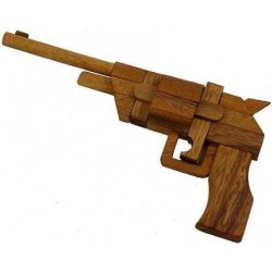 Pistol Kumiki 3D Brain Teaser Wooden Puzzle $22.56 3-D Puzzles