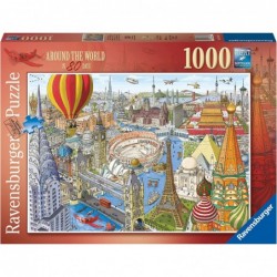 Around The World in 80 Days 1000 Piece Jigsaw Puzzle for Adults & Kids Age 12 Years Up $50.84 Jigsaw Puzzles