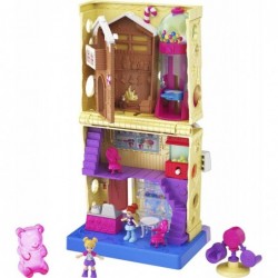 Pollyville Candy Store with 4 Floors 2 Dolls and 5 Accessories $26.06 Doll Playsets