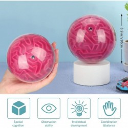 Maze Ball 3D Maze Puzzle Brain Teasers Games Gravity Plastic Handheld 3D Maze Ball 4 Inches Puzzle Toy Maze Puzzle Cube Ball ...