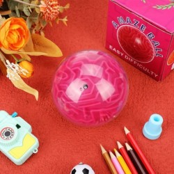 Maze Ball 3D Maze Puzzle Brain Teasers Games Gravity Plastic Handheld 3D Maze Ball 4 Inches Puzzle Toy Maze Puzzle Cube Ball ...