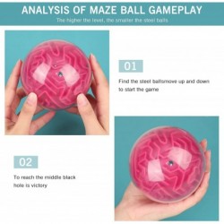 Maze Ball 3D Maze Puzzle Brain Teasers Games Gravity Plastic Handheld 3D Maze Ball 4 Inches Puzzle Toy Maze Puzzle Cube Ball ...