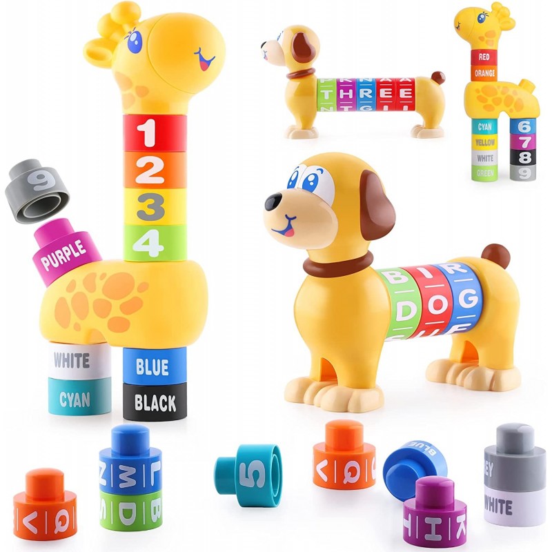 Baby Stacking Toys Toddler Montessori Building Blocks Set Infant Alphabet Number Learning Block Early Development Educational...