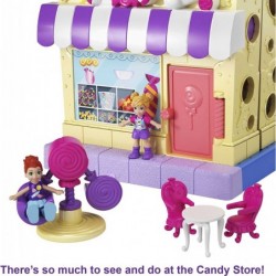 Pollyville Candy Store with 4 Floors 2 Dolls and 5 Accessories $26.06 Doll Playsets