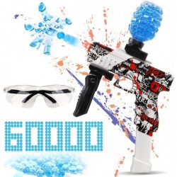 Gel Ball Blaster Splatter Ball Blaster with 60000 Water Beads Electrical Splat Water Ball Toys for Outdoor Team Games for Boy...