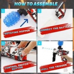 Gel Ball Blaster Splatter Ball Blaster with 60000 Water Beads Electrical Splat Water Ball Toys for Outdoor Team Games for Boy...