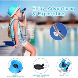 Real Binoculars for Kids 8x21 High-Resolution Compact Binocular with Neck Strap Toy for Sports and Outdoor Play Spy Gear Bird...