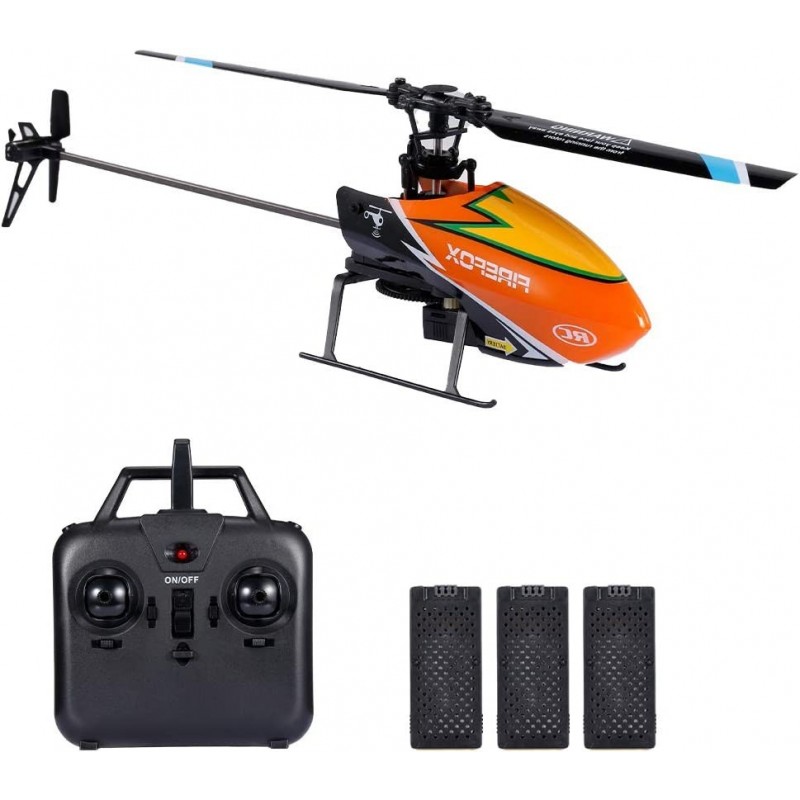 C129 RC Helicopter for Adults and Kids 4 Channel 2.4Ghz Remote Control Helicopter with 6-Axis Gyro Aileronless RC Aircraft wi...