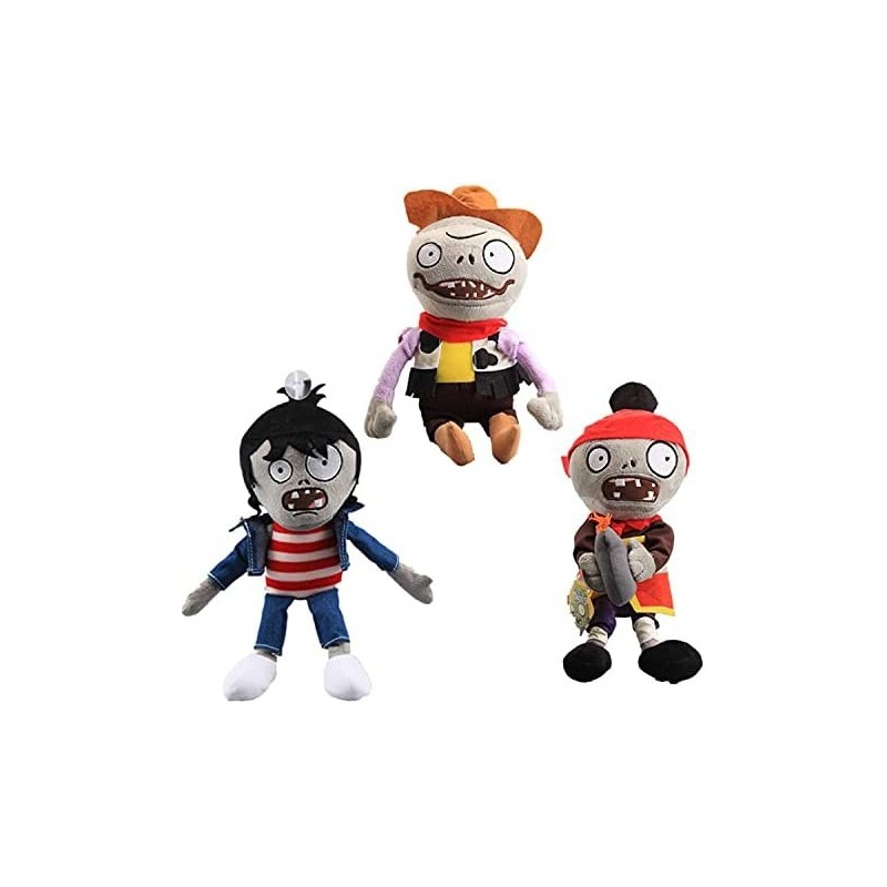 Game Plush Toys Imp Zombie Bull Rider & Cowboy Zombie & Self-Detonation Zombie Figures Stuffed Doll 3pcs Set $45.97 Plush Fig...