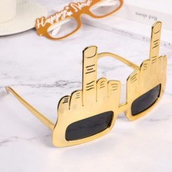 Creative Funny Glasses Funny Party Novelty Sunglasses Middle Finger Flip Off Hand Shape Finger Eyeglasses for Party Selfie Pr...