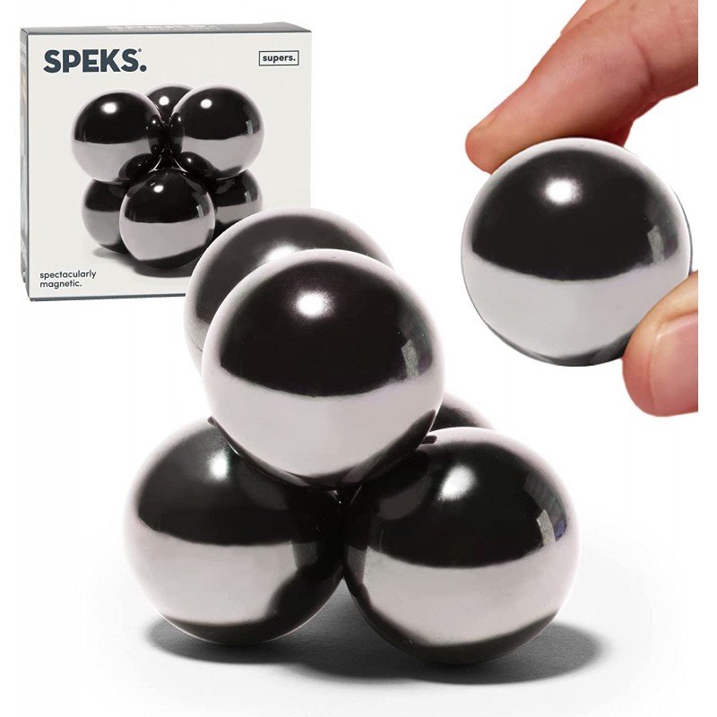 Supers 33mm Magnets Balls Fidget Toys for Adults Set of 6 Great Office Desk Decorations and Stress Relief Gifts $53.13 Magnet...