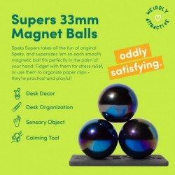 Supers 33mm Magnets Balls Fidget Toys for Adults Set of 6 Great Office Desk Decorations and Stress Relief Gifts $53.13 Magnet...