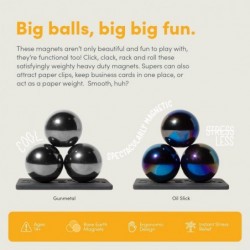 Supers 33mm Magnets Balls Fidget Toys for Adults Set of 6 Great Office Desk Decorations and Stress Relief Gifts $53.13 Magnet...