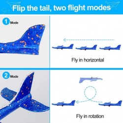 Airplane Toy Glider Foam Air Plane Toy for Kids 3 Pack LED Toy Styrofoam Airplane for Toddlers Outdoor Flying Toys Birthday f...