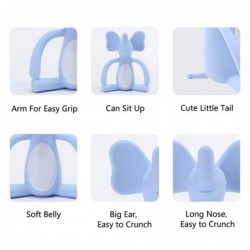 Baby Teething Toys Food Grade Liquid Silicone Baby Teether (Blue) $17.64 Baby Teether Toys