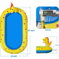 Inflatable Kiddie Pool Sprinkler Dinosaur Sprinkler Pool Fountain Water Toys Cute 3 in 1 Summer Splash Pad Kiddie Pool Portab...