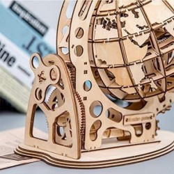 3D Wooden Globe Puzzle Self Assembling Mechanical Drive DIY Brain Teaser Puzzles $39.15 3-D Puzzles