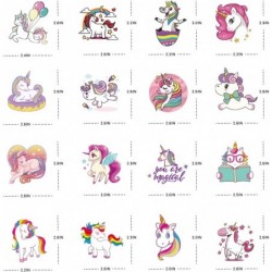 100 PCS Cute Unicorn Stickers Pack - 100% Waterproof Vinyl Unicorn Stickers for Water Bottles Notebooks Laptops Phone Pad Ska...