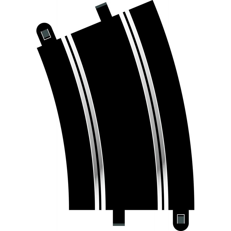 C8235 Track Radius - 22.5 Degrees Curve Black White Silver $52.24 Slot Cars Race Tracks & Accessories