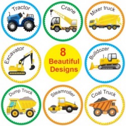 1000 PCS Tractor/Bulldozer/Crane/Dump Truck/Mixer Truck/Steamroller/Mixer Truck/Steamroller/Excavator/Coal Truck Sticker Gift...