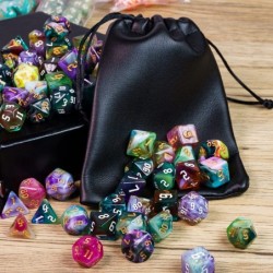 8 Sets Polyhedral Dice Set 56pcs DND Dice with 2 Large Leather Bag D&D Dice Set for Dungeons and Dragons RPG MTG Table Games ...