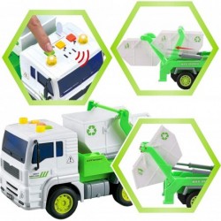 JOYIN 3 in 1 Friction Powered City Waste Management Vehicle Car Truck Toy Set Including Helicopter Garbage Truck and Waste Co...