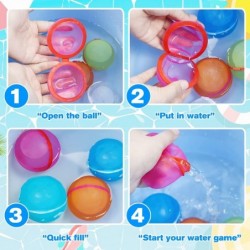 Water Balloons Quick Fill Self Sealing Reusable Water Absorbent Splash Ball Toys Kids Adults Outdoor Activities Water Toy for...