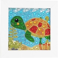 Easy 3D Diamond Painting Kit Turtle for Kids Beginners Art Crafts Kits for Girls with Frame 6x6inches $26.27 Kids' Drawing & ...