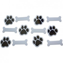 Dog Bone & Animal Paw Small Refrigerator Magnets Set for Party Favors & Carnival Prizes Miniature Design (12 Pieces) $18.86 K...