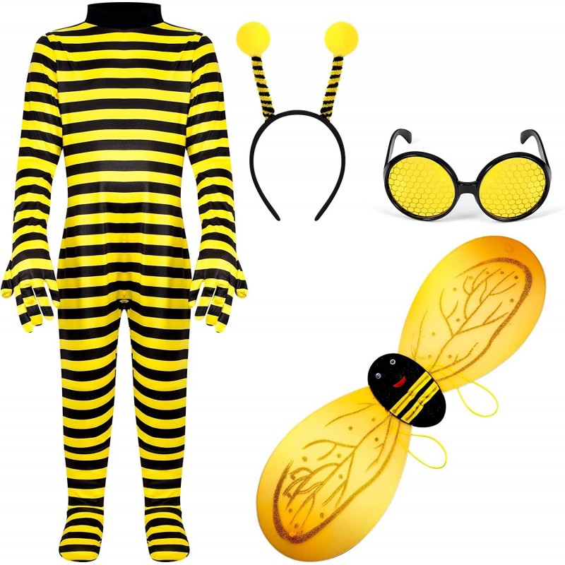 Halloween Costumes Kit Cosplay Bee Costume Bee Headband Costume Accessories Glasses Headband Set Party Dress for Child Kids $...