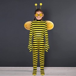 Halloween Costumes Kit Cosplay Bee Costume Bee Headband Costume Accessories Glasses Headband Set Party Dress for Child Kids $...