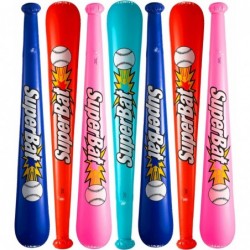 Inflatable Baseball Bats in Bulk - (Pack of 12) - Giant 42 Inch Baseball Party Favors for Kids Sports Theme Toy Party Supplie...