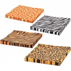 Jungle Safari Animal Print Party Disposable Napkins Paper Napkins for Birthday Party Baby Shower and Jungle Safari Themed Par...