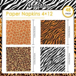 Jungle Safari Animal Print Party Disposable Napkins Paper Napkins for Birthday Party Baby Shower and Jungle Safari Themed Par...