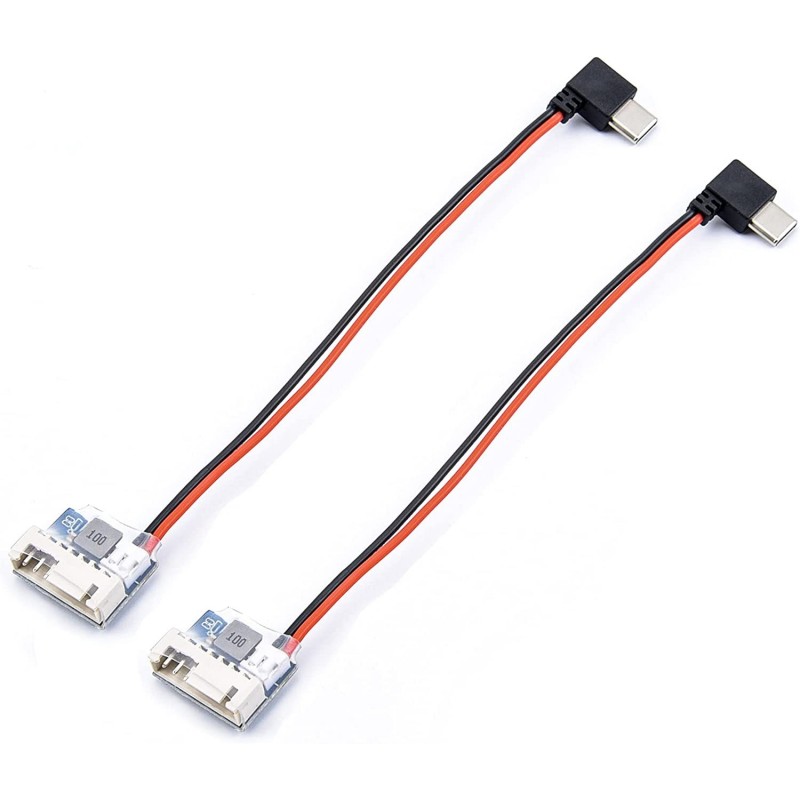 90° Type C to 5V Balance Plug Power Cable Charging Cable for GoPro Hero 6/7/8/9 Used for 3-5inch FPV Drone(2PCS) $30.64 Hobby...