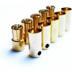 6.5mm Gold Bullet Connector for RC Battery ESC Motor Plug (Pack of 5 Pairs) $17.44 Remote & App Controlled Vehicles