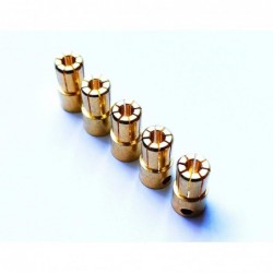 6.5mm Gold Bullet Connector for RC Battery ESC Motor Plug (Pack of 5 Pairs) $17.44 Remote & App Controlled Vehicles