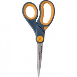 8" Straight Titanium Bonded Non-Stick Scissors with Adjustable Glide Feature Grey/Yellow (14849) $16.98 Kids' Drawing & Writi...