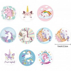 1000 Pieces Unicorn Stickers for Kids Cute Unicorn Label Stickers DIY Stickers 1 inch Self Adhesive Decoration Stickers for S...